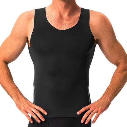 Men Fitness Clothing Tight Vest for Teenagers Workout Sleeveless T-shirts Sports Running Tops Gym Fitness Slimming Vest Tank Top