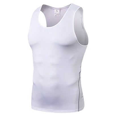 Men Fitness Clothing Tight Vest for Teenagers Workout Sleeveless T-shirts Sports Running Tops Gym Fitness Slimming Vest Tank Top