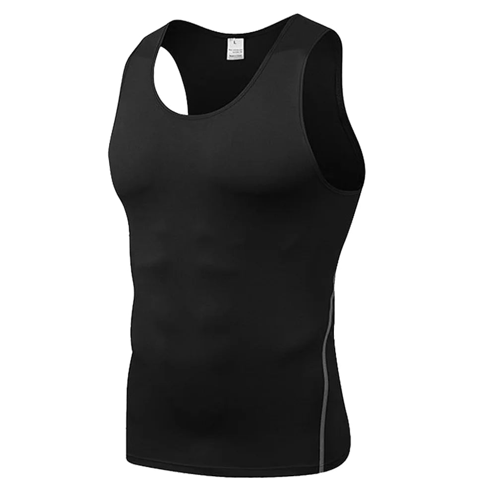 Men Fitness Clothing Tight Vest for Teenagers Workout Sleeveless T-shirts Sports Running Tops Gym Fitness Slimming Vest Tank Top