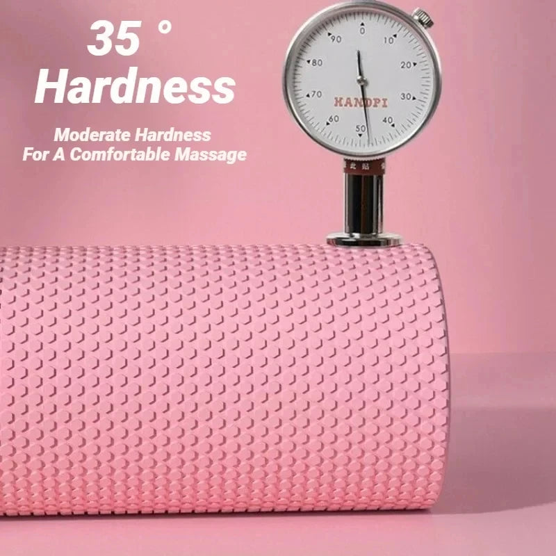 Hexagonal EVA Foam Yoga Roller, 10cm × 30cm Massage Foam Roller for Pilates Home Fitness Workout