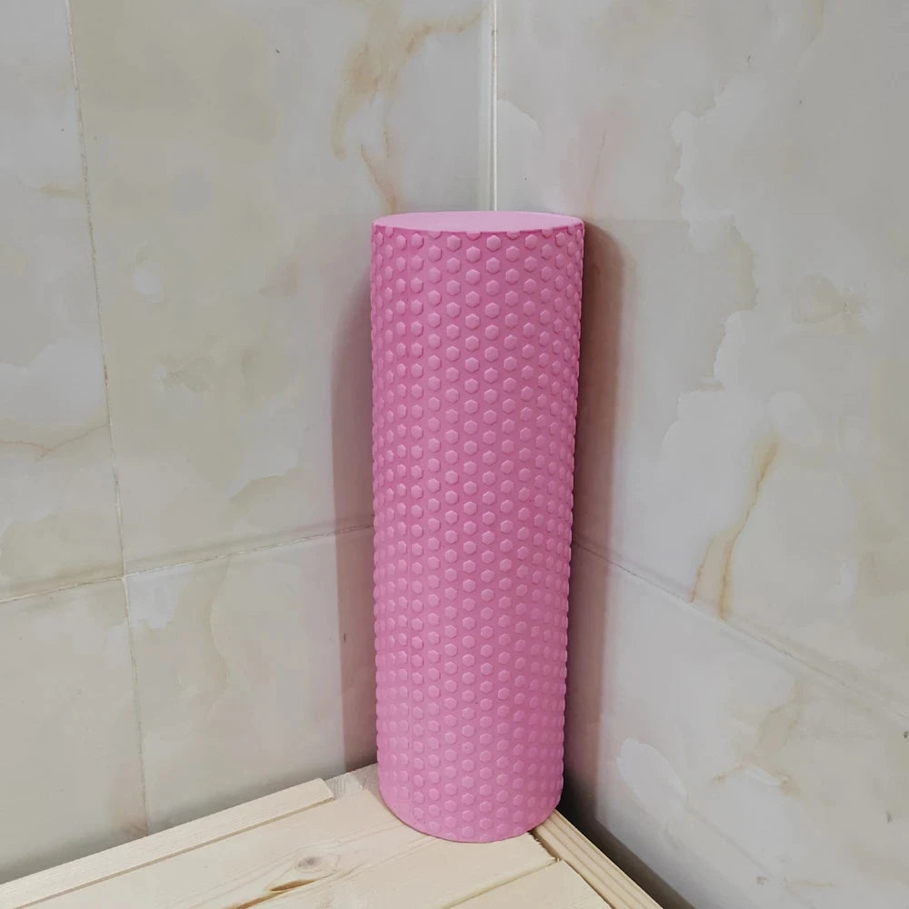 Hexagonal EVA Foam Yoga Roller, 10cm × 30cm Massage Foam Roller for Pilates Home Fitness Workout